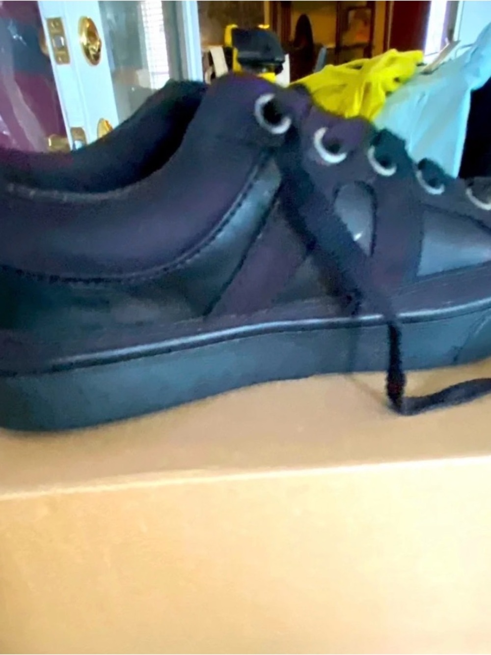UGG Boy’s Black Low-Top Lace-Up Sneakers